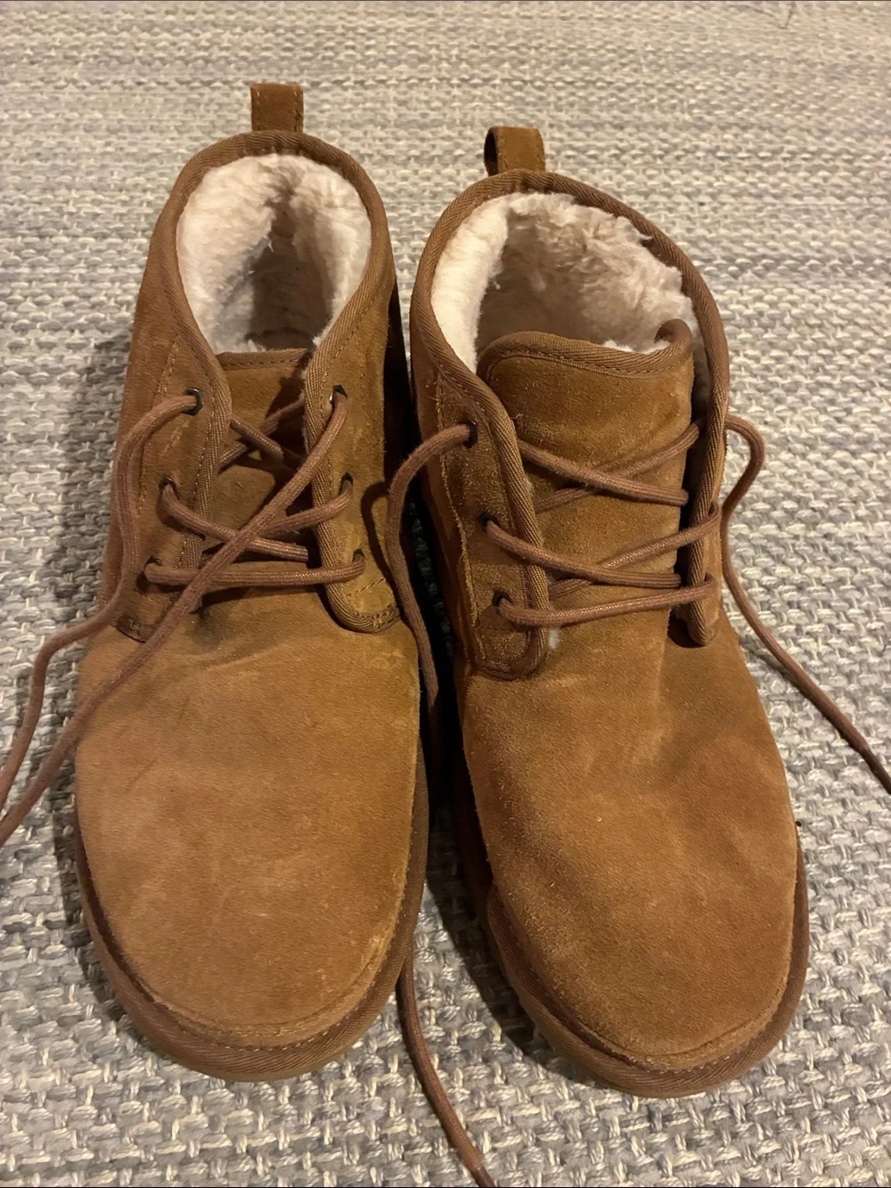 UGG Men's Chestnut Suede Chukka Boots with Shearling Lining
